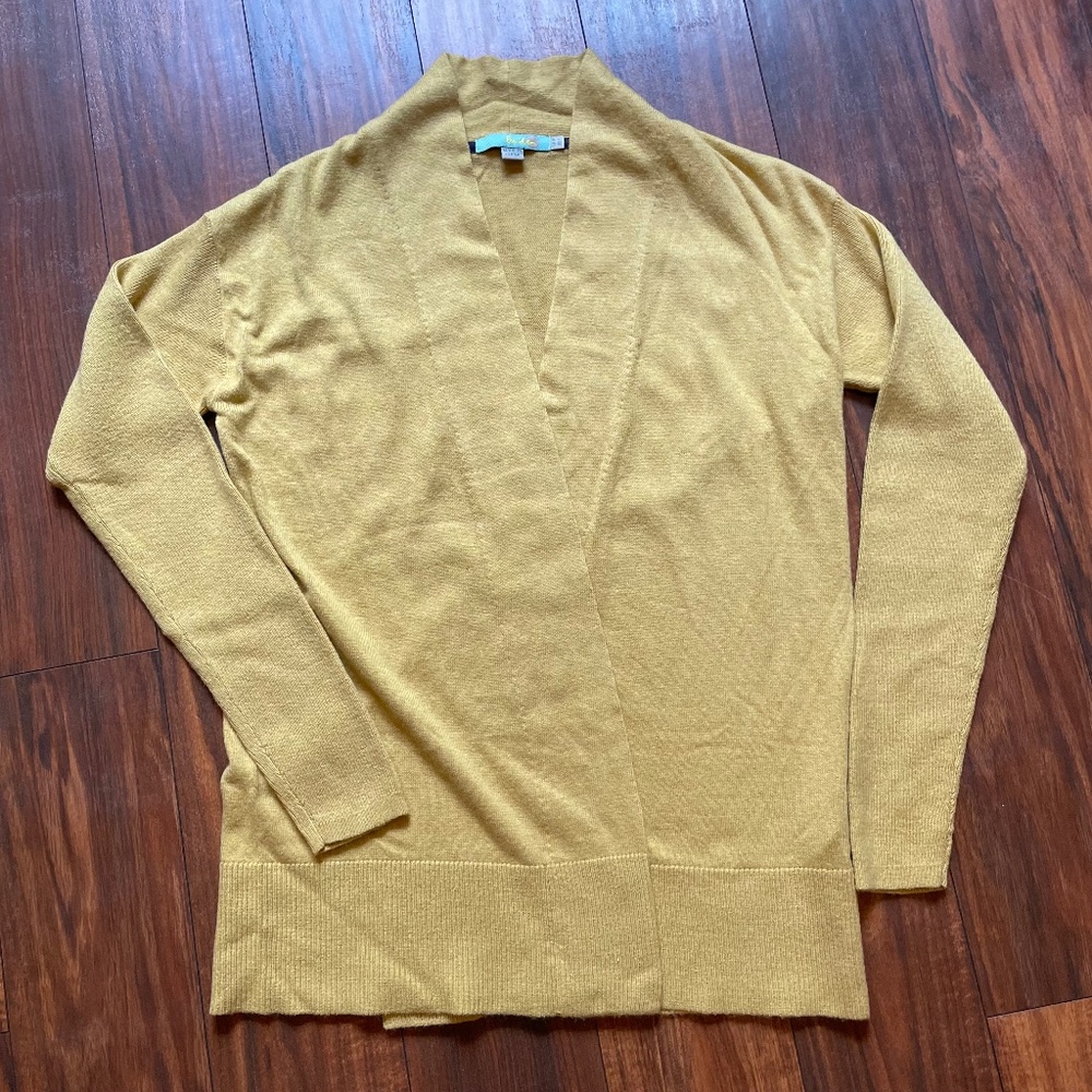 BODEN Yellow Cotton/Cashmere Sweater 4